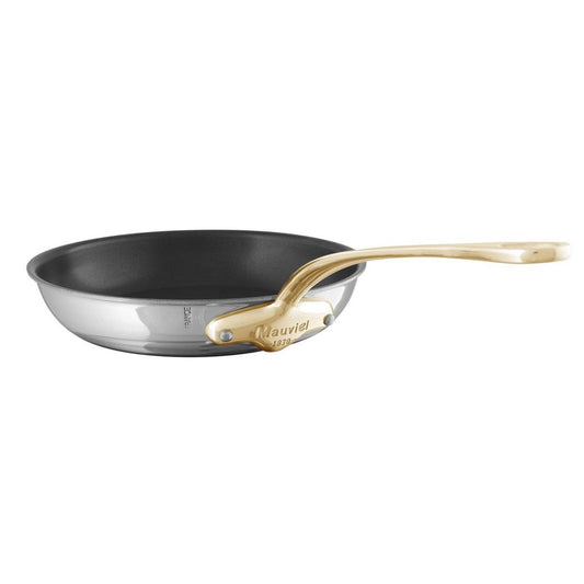 Mauviel M'COOK B Nonstick Frying Pan With Brass Handle