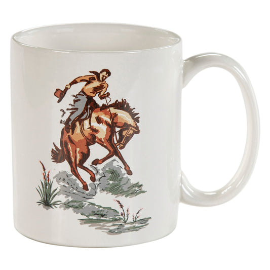 Ranch Life Bronco Mug, Set of 4, 2 MOQ