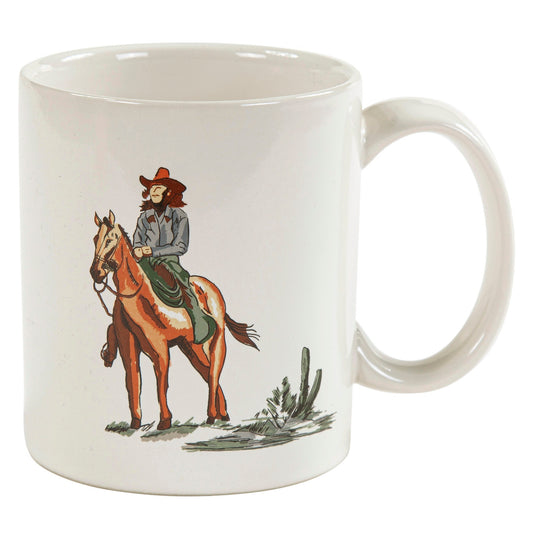 Ranch Life Cowgirl Mug, Set of 4, 2 MOQ