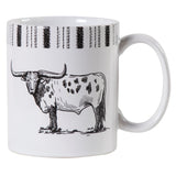 Ranch Life Longhorn Mug, Set of 4, 2 MOQ