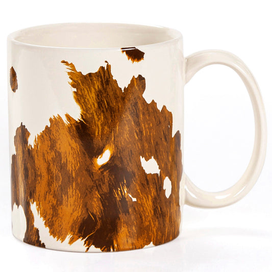 Elsa Cowhide Mug, Set of 4, 2 MOQ