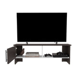 Navia 47" Wide Modern TV Stand with One-Door Cabinet and Open Shelf, Media Console with Cable Management for Living Room, Entertainment Center for TVs up to 54", Stylish Storage Organizer