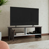 Navia 47" Wide Modern TV Stand with One-Door Cabinet and Open Shelf, Media Console with Cable Management for Living Room, Entertainment Center for TVs up to 54", Stylish Storage Organizer