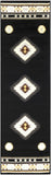 Buckhaven Black Southwestern Area Rug