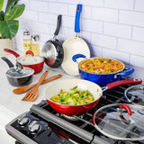 Kenmore Arlington 12-Piece Aluminum Ceramic Cookware Set