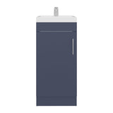 TUHOME Madrid Floorstanding Bathroom Vanity with Integrated Resin Sink and Spacious Storage Compartment, Modern Organization Cabinet for Towels, Toiletries and Essentials, Functional Contemporary Solution for Bathroom Spaces