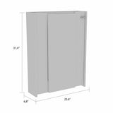Tuhome Vatta Wall Foldable Counter Table with Multiple Shelves, Extending Surface, Space-Saving Design for Kitchen, Dining Room, or Home Office