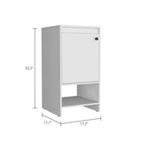 Tuhome Jane Bathroom Vanity with Single-Door Cabinet, Interior Storage Shelf, Open Lower Display Shelf, Modern Compact Sink Base Organizer for Toiletries, Linens, Daily Essentials, and Small Bathroom Optimization