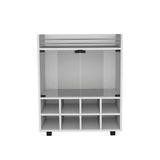 Bar Cart St Andrews with Cubby Shelving and Superior Glass Support