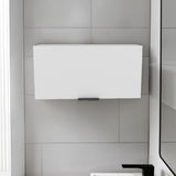Elsah Pull-Up Door Wall Cabinet, Compact Kitchen, Garage, or Bathroom Storage Unit, Space-Efficient Design with Easy Access Pull-Up Door, Perfect for Storing Cleaning Supplies, Tools, and Toiletries