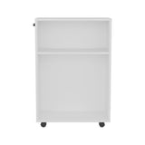 Wiley Storage Cart with Smooth-Rolling Casters, Multipurpose Organizer with Open Shelves, Compact and Mobile Design for Flexible Storage in Kitchens, Offices, or Bathrooms