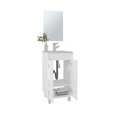 Brady Wall-Mounted Storage Cabinet for Bathroom Environments Featuring Integrated Mirror Door Face and Optimized Interior Organization with Two Shelves for Compact Functionality