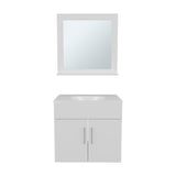 TUHOME Blake Bathroom Mirror Cabinet with Wall-Mounted Design and Two Interior Storage Shelves, Modern Space-Saving Solution for Organizing Toiletries, Personal Care Items and Everyday Essentials in Contemporary Home Bathrooms