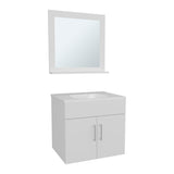 TUHOME Blake Bathroom Mirror Cabinet with Wall-Mounted Design and Two Interior Storage Shelves, Modern Space-Saving Solution for Organizing Toiletries, Personal Care Items and Everyday Essentials in Contemporary Home Bathrooms
