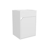 Bethel Free-Standing Bathroom Vanity Cabinet with Integrated Resin Sink Basin, One Access Door and Two Interior Shelves, Functional Storage for Toiletries, Compact Design for Small Bathrooms or Powder Rooms