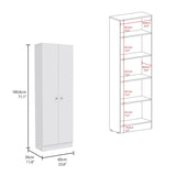 Lombardi Tall Cabinet with Five Drawers, Kitchen Pantry