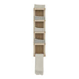 TUHOME Arlington Wall Towel Rack with Five Vertical Storage Tiers, Space-Saving Organizer for Bathroom Towels and Accessories, Modern Mounted Design Ideal for Small Bathrooms or Extra Storage in Contemporary Home Spaces