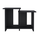 TUHOME Weman 23.6" Wide Modern Coffee Table with Open Storage Shelf, Compact Rectangular Living Room Center Table for Small Spaces, Minimalist Home Office Accent Table with Durable Design and Contemporary Style