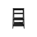TUHOME Bathbi 30-Inch High Four-Tier Ladder Shelf Organizer, Compact Corner Storage Rack for Bathroom Towels, Living Room Décor or Side Table Use, Modern Space-Saving Display Unit with Open Shelves