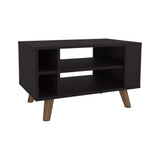 TUHOME Shawnee Coffee Table with Spacious Open Storage Shelf and Rectangular Modern Design, Functional Living Room Center Table for Decor, Books and Everyday Use, Practical Contemporary Accent Piece for Organized Home Spaces