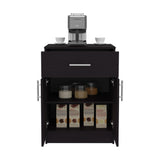 TUHOME Mayorca Multistorage Pantry Cabinet with One Drawer, Two Interior Shelves and Spacious Top Surface, Compact Kitchen Storage Organizer for Small Appliances, Supplies and Everyday Cooking Essentials