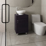 Tacna 18" Wide Free Standing One-Door Bathroom Vanity with Vessel Porcelain Sink, Compact Bathroom Storage Solution, Sleek and Elegant Design for Small Spaces, Modern and Functional Bathroom Organizer