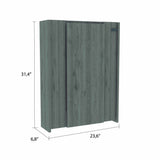 Tuhome Vatta Wall Foldable Counter Table with Multiple Shelves, Extending Surface, Space-Saving Design for Kitchen, Dining Room, or Home Office