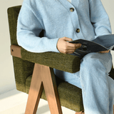 Morgan Upholstered Counter Stool with Arms (1-Piece)