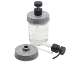 Matte Black Soap Pump Lid Kit for Mason Jars