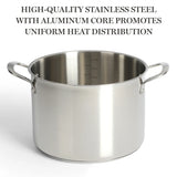 Martha Stewart Castelle 10-Piece Stainless Steel Cookware Set