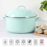 Martha Stewart 6-Quart Enamel on Steel Dutch Oven - Martha Blue