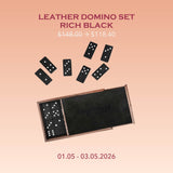 Leather Dominoes Set