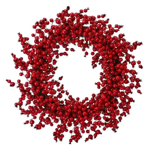 30" Red Berry Ridge Wreath