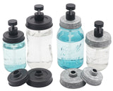 Matte Black Soap Pump Lid Kit for Mason Jars