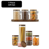 Holden 11-Piece Stackable Glass Storage Canister Gift Set