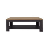 TUHOME Cecil Coffee Table with Spacious Top Surface and Open Storage Shelf, Modern Centerpiece for Living Rooms or Lounge Areas, Functional Display and Organization Solution for Books, Decor, Remote Controls and Everyday Essentials