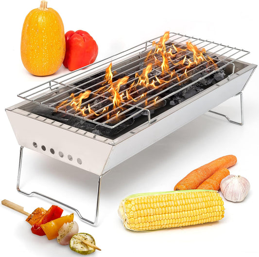 17-Inch Portable Stainless Steel Charcoal Grill