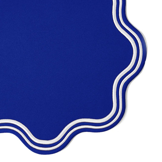 Blue Scalloped Placemats