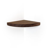 Corner Shelf with Visible Bracket