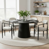Manhattan Modern Chenille Dining Chair With Arms (Set of 4)