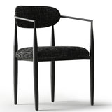 Manhattan Modern Chenille Dining Chair With Arms (Set of 4)