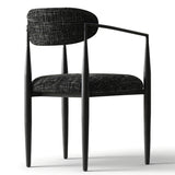 Manhattan Modern Chenille Dining Chair With Arms (Set of 2)