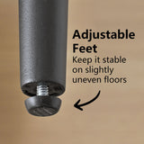 Manhattan 25.5" Chenille Metal Frame Counter Stool With Armrest And Footrest (Set of 3)