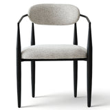 Manhattan Modern Chenille Dining Chair With Arms (Set of 2)