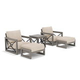 Marindo 5-Piece Aluminum Patio Lounge Chair Set