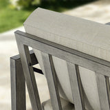 Marindo 5-Piece Backyard Lounge Seating Set with Composite Concrete Table
