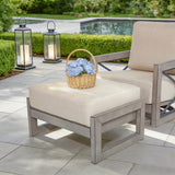 Marindo 6 Piece Patio Swivel Seating Set With Ottoman