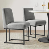 Mason Modern Metal Frame Upholstered Dining Chair (Set of 2)