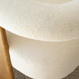 Maye Beige Boucle Upholstered Living Room Chair (1-Piece)