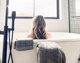 Melange Bamboo Cotton Bath Sheet - Charcoal